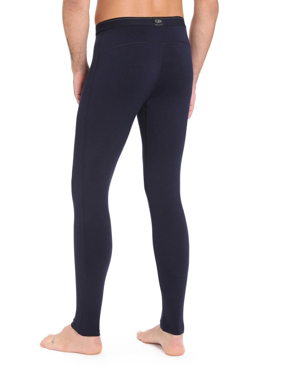 Leggings Icebreaker Merino 200 Oasis with Fly Homme Bleu Marine | FR 1132WNBY